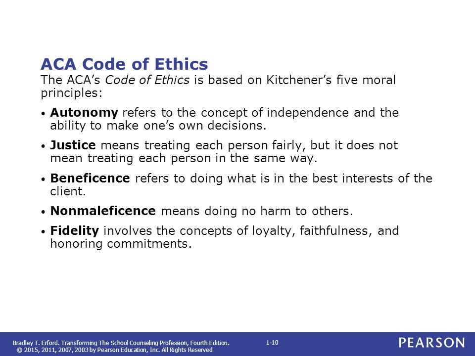 Ethical Principles in a Counseling Relationship Essay Sample